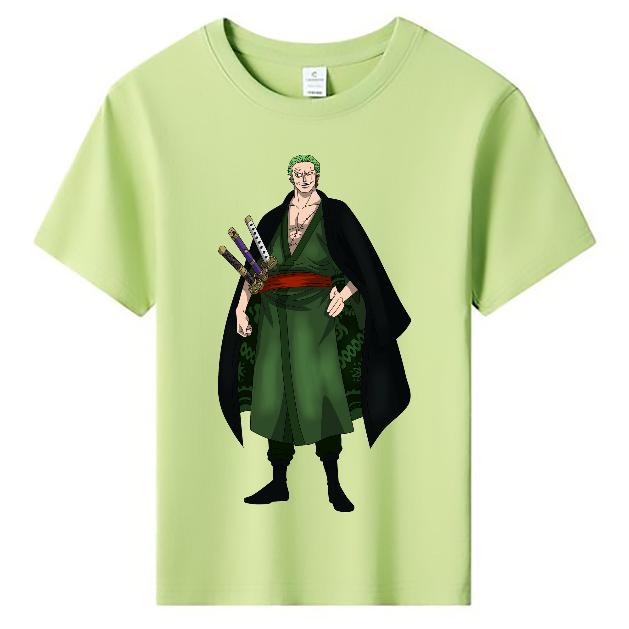 ワンピース ロロノア・ゾロ ONE PIECE Roronoa Zoro 綿100％キッズTシャツ（フロントプリント）